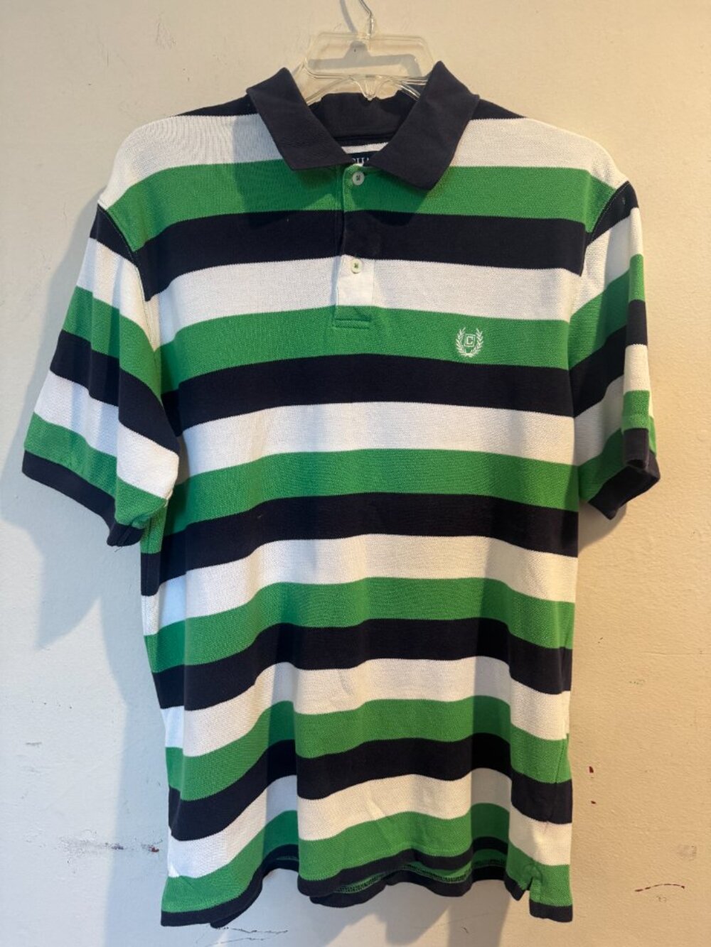 Chaps Polo Stripe Shirt Men's Large